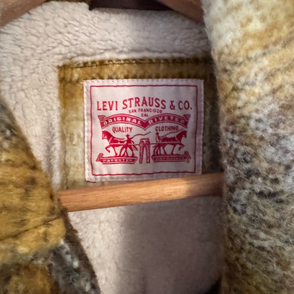 Plaid Levi’s Longline Coat - Picture 4 of 6